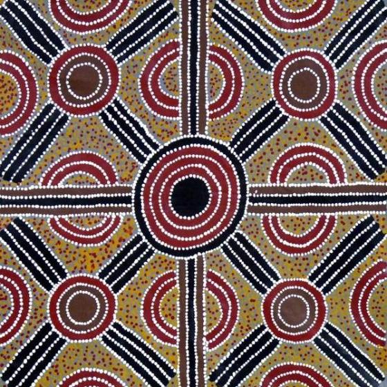 Ahakeye (Bush Plum) Dreaming, Lindsay Bird Mpetyane art aborigène
